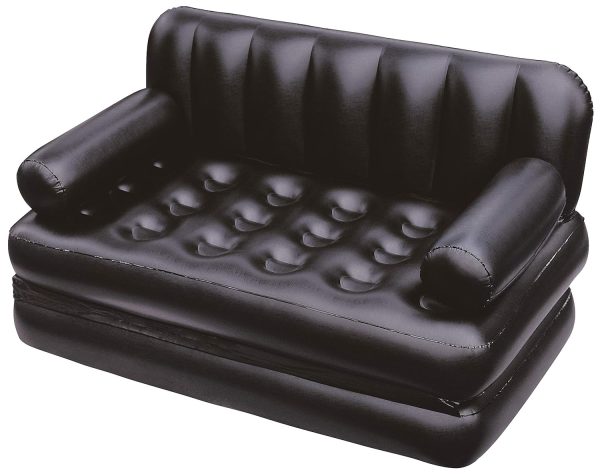 5 in 1 Multifunctional Couch Inflatable Queen Size Sofa Cum Air Bed Mattress with Electronic Pump
