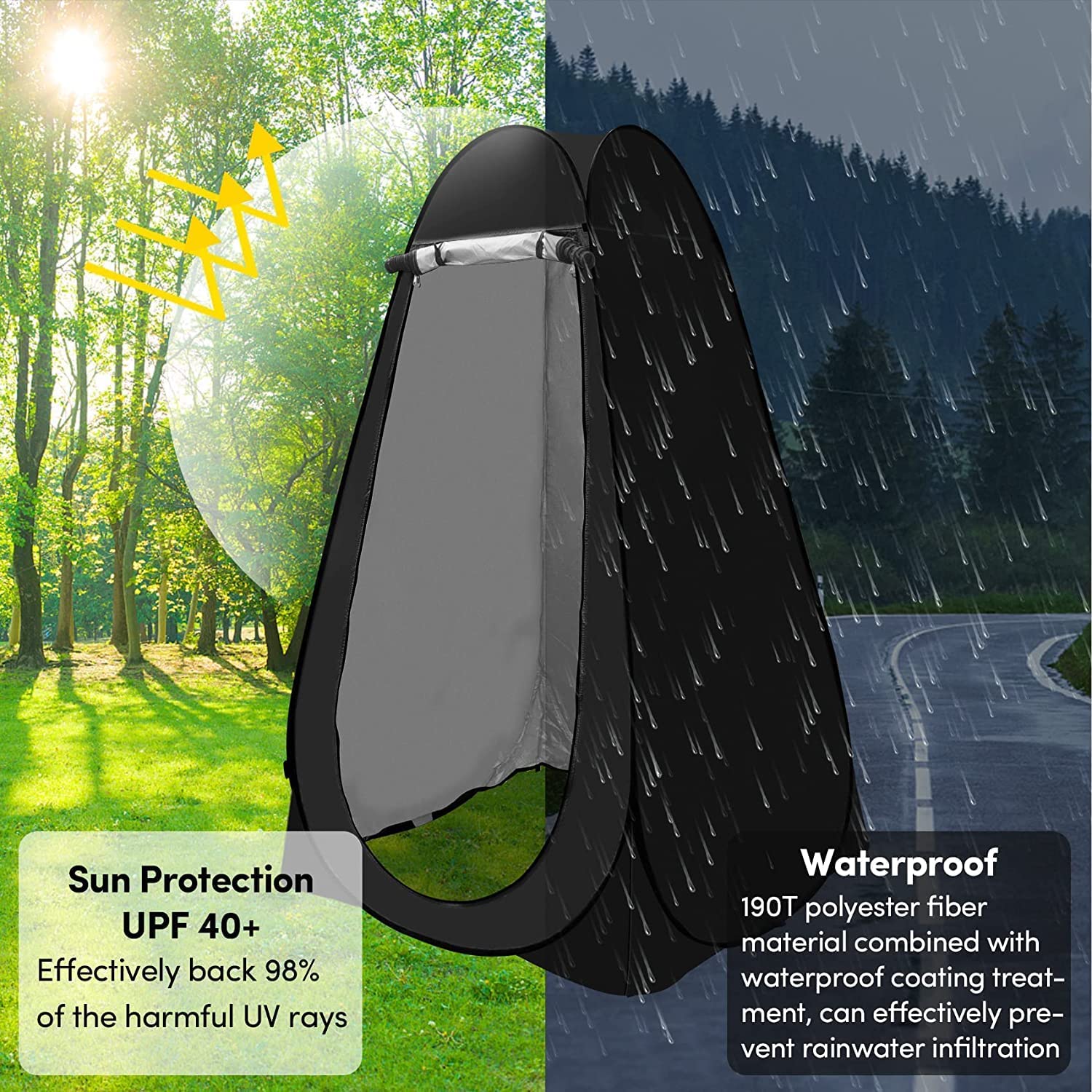 Niyam Polyester Camping Toilet Tent - Image 5