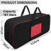 Storite Multi-Purpose Heavy Duty Moisture Proof 160 Litres Super-Size Jumbo Underbed Storage Camping Bags With Strong Handle (114x30 x47 cm-Black, Nylon) - Image 2
