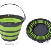 DC DECORIO- A UNIQUE PRODUCT RANGE Collapsible Foldable Silicone Circlur Camping Buckets - Image 3