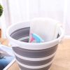 DC DECORIO- A UNIQUE PRODUCT RANGE Collapsible Foldable Silicone Circlur Camping Buckets - Image 2