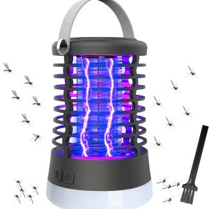 Bug Zapper Outdoor Bug Repellent Rechargeable Camping Lamp Waterproof Mosquito Killer Fly Trap