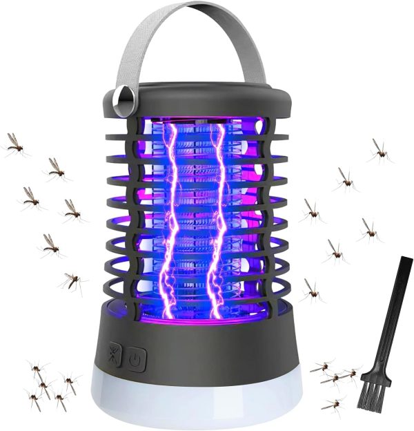 Bug Zapper Outdoor Bug Repellent Rechargeable Camping Lamp Waterproof Mosquito Killer Fly Trap