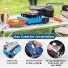 CAMPINGAZ Coleman Stainless-Steel Campingaz Camp Bistro Camping Stove, Flame Portable Gas Cartridge Cooker, 2200 W (Blue) - Image 2