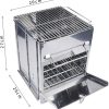 GION Camping Stove, Camp Wood Burning Stove & Grill Portable Stainless Steel Stove for Outdoor Hiking Picnic BBQ with Storage Bag (1Pcs) (Large – 20 x 20 x 27 cm) - Image 6