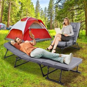 RELEMTRA Lightweight Folding Camping Bed