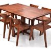 Modern Rectangular Foldable Compact Wooden Camping Table - Image 6