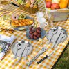 Waqif Camping Silverware Set with Case, 20 Pcs Camping Mess Kit - Image 4