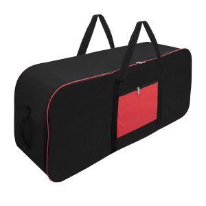 Storite Multi-Purpose Heavy Duty Moisture Proof 160 Litres Super-Size Jumbo Underbed Storage Camping Bags With Strong Handle (114x30 x47 cm-Black, Nylon)