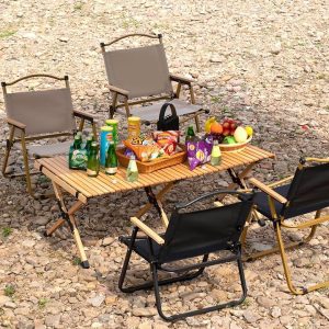 STAR WORK Alloy Steel Portable Foldable Camping Chair