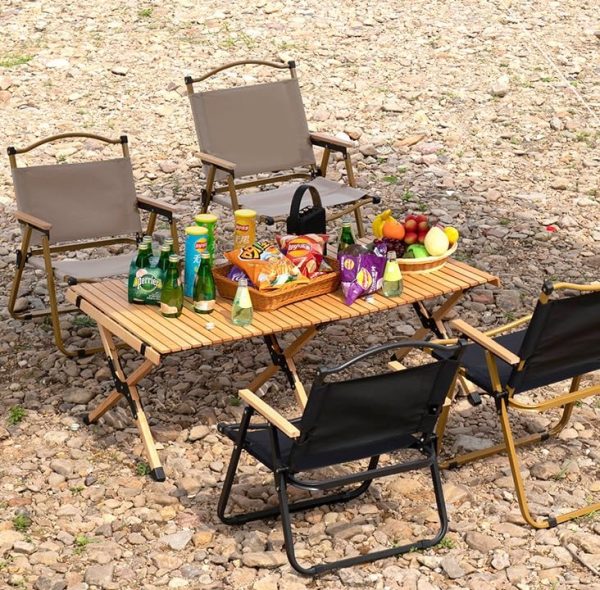 STAR WORK Alloy Steel Portable Foldable Camping Chair