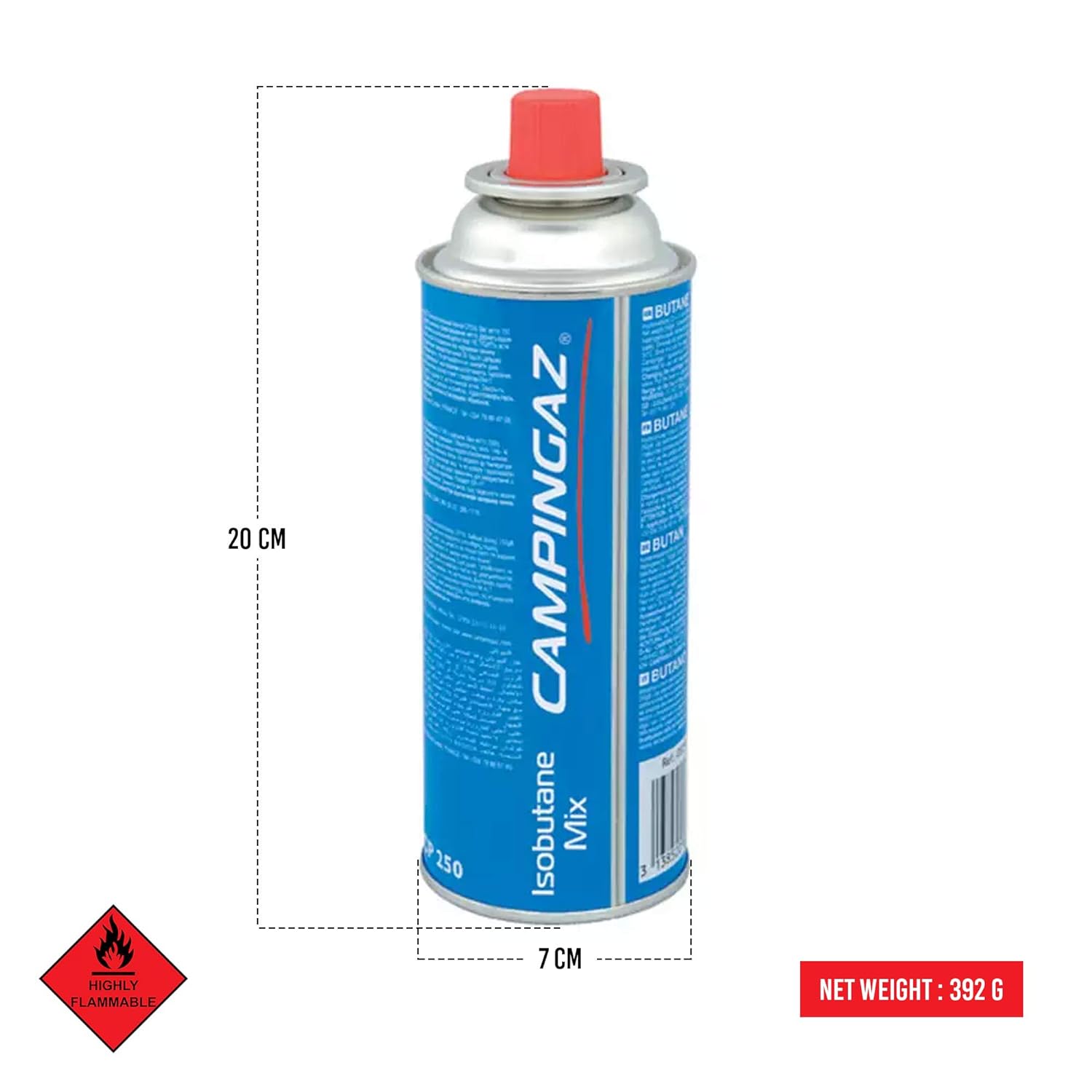 CAMPINGAZ Aluminum Butane Gas Canister for Camping (6.9 x 18 cm) - Image 7