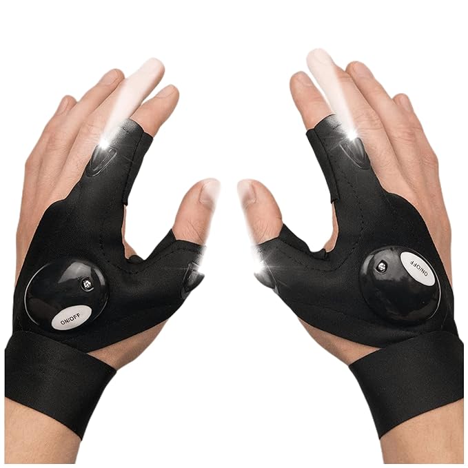 XForce Plaza Camping LED Flashlight Gloves - Image 6