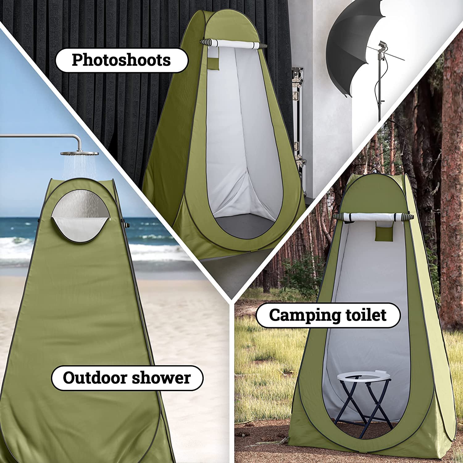 Niyam Polyester Camping Toilet Tent - Image 6