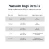 Amazon basics Camping PlasticVacuum Compression Storage Bags With Hand Pump - 6-Pack (2 Jumbo, 2 Large, 2 Medium) - Image 3