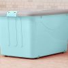 TIED RIBBONS Plastic Multipurpose Rectangular Storage Box Container Organizer with Closing Lid, Wheels and Side Locking Handles - Image 2