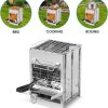 GION Camping Stove, Camp Wood Burning Stove & Grill Portable Stainless Steel Stove for Outdoor Hiking Picnic BBQ with Storage Bag (1Pcs) (Large – 20 x 20 x 27 cm) - Image 3