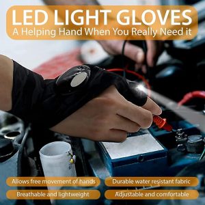 XForce Plaza Camping LED Flashlight Gloves