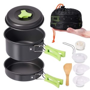 REHTRAD 8 Pcs Camping Accessories Cooking Set