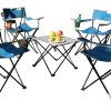 Star Metal Fabric Portable Camping  Chairs Set of 4 - Image 4