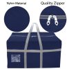 SNDIA 2 Pack Extra Large 128 L Nylon Moisture Proof Multipurpose Heavy Duty Toys Storage Bag/Stationery/Blankets/Clothes With Strong Reinforced Handles Rectangular (Blue,80x40x40 cm) - Image 5