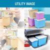 TIED RIBBONS Plastic Multipurpose Rectangular Storage Box Container Organizer with Closing Lid, Wheels and Side Locking Handles - Image 7