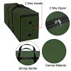 Storite Multi-Purpose Heavy Duty Moisture Proof 90 Litres Canvas Super-Size Jumbo Underbed Storage Bag (88x38x27 cm) (1 Pack, ArmyGreen) - Image 2