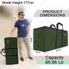 Storite Multi-Purpose Heavy Duty Moisture Proof 90 Litres Canvas Super-Size Jumbo Underbed Storage Bag (88x38x27 cm) (1 Pack, ArmyGreen) - Image 5
