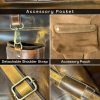 RUSTIC TOWN Full Grain Leather Chef Knife Roll All Purpose Chef Roll (Large, Brown) - Image 6