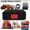 Storite Multi-Purpose Heavy Duty Moisture Proof 160 Litres Super-Size Jumbo Underbed Storage Camping Bags With Strong Handle (114x30 x47 cm-Black, Nylon) - Image 5