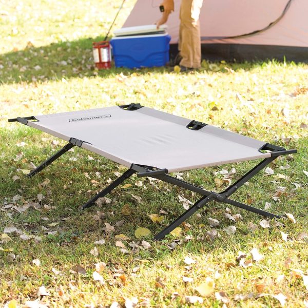 Coleman Trailhead Metal Strong Stable Portable Folding Camping Cot with Carry Bag