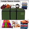 Storite Multi-Purpose Heavy Duty Moisture Proof 90 Litres Canvas Super-Size Jumbo Underbed Storage Bag (88x38x27 cm) (1 Pack, ArmyGreen) - Image 7