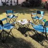 Star Metal Fabric Portable Camping  Chairs Set of 4 - Image 7