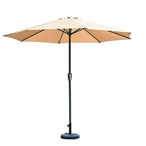 Brandway Center Pole Patio Luxurious Umbrella with Base