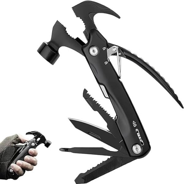 OLTR 12 in 1 Multi Tool Hammer Multitool Camping Accessories for Camping