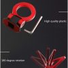 AUTO MT Universal Car Tow Strap ABS Bumper Racing Car Sticker Adorn Car Dummy Tralier Tow Towing Strap Kit Auto Accessories - Image 6