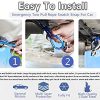 TONSYL 10mm Car Tow Cable Heavy Duty Towing Pull Tow Ropes 5 Tons Wire Cable High Strength-Safety Hook Steel Wire Trailer Car Boat Emergency Towing Rope for faulty Vehicles - Image 8