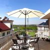 Brandway Center Pole Patio Luxurious Umbrella with Base - Image 4