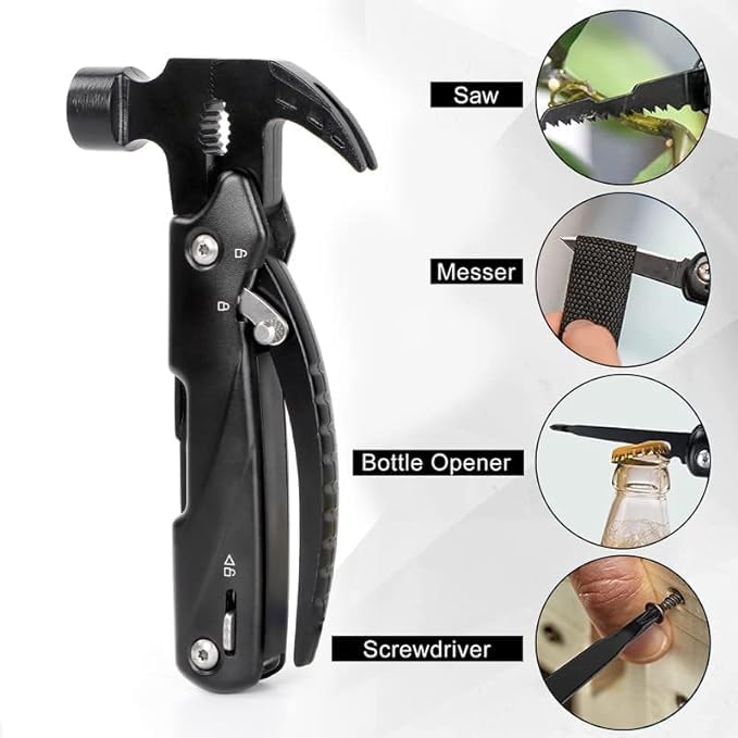 FROWWY 12-in-1 Multitool Camping Gear Accessories - Survival Gear and Equipment Multi Tools - Image 8