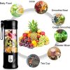 D9INDIA Plastic Portable Electric Usb Juice Maker Juicer Bottle Blender Grinder Mixer For Camping - Image 5