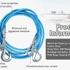 J - GO THE BUSINESS HUB Car Stainless Steel Wire Tow Rope with 7 Ton - Image 6