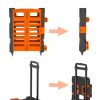 Bigapple Rolling Wheels Plastic Basket Portable Camping Folding Trolley Cart - Image 5