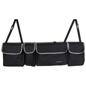 Allextreme Nylon It-09 Trunk Organizer Backseat Large Anti-Slip Storage Hanging Utility Tool Space Saver Bag For Cars