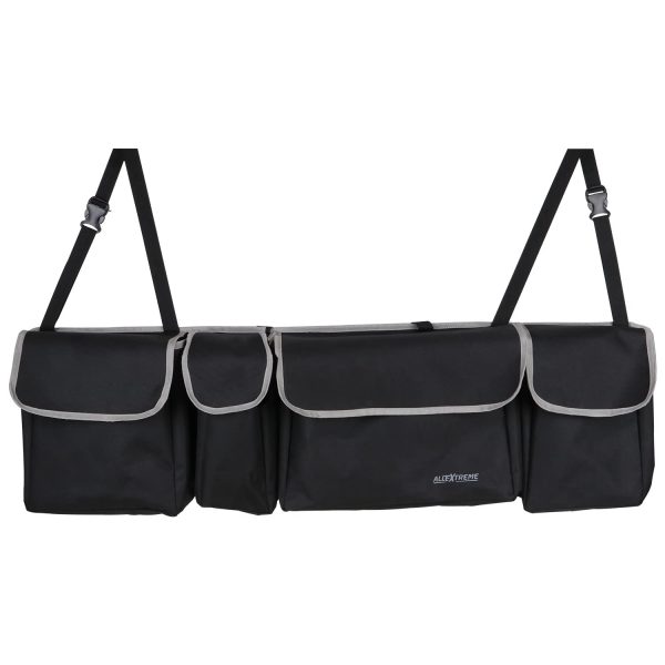Allextreme Nylon It-09 Trunk Organizer Backseat Large Anti-Slip Storage Hanging Utility Tool Space Saver Bag For Cars