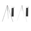 UJEAVETTE Tripod Camping Outdoor Cooking Campfire Picnic Pot Cast Grill Oven Black - Image 2