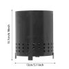 Tabletop Fire Pit, Wood Burning Firepit Stand Feet Warm Smokeless Iron Compact for Camping - Image 3