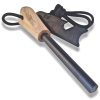 Ship - Fire Starter Magnesium Rod, Flint Steel Fire Wood Handle Starter for Survival Tool Camping - Image 2