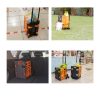 Bigapple Rolling Wheels Plastic Basket Portable Camping Folding Trolley Cart - Image 6