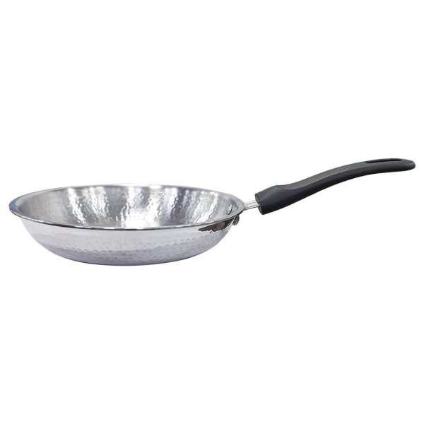 Shri & Sam Stainless Steel Light Weight Hammered Fry Pan