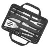 Whitecloud TRANSFORMING HOMES 5 Pcs Stainless Steel Barbecue BBQ Tool Kit Set Barbecue Cooking Helping Accessories with Storage Bag - Image 2